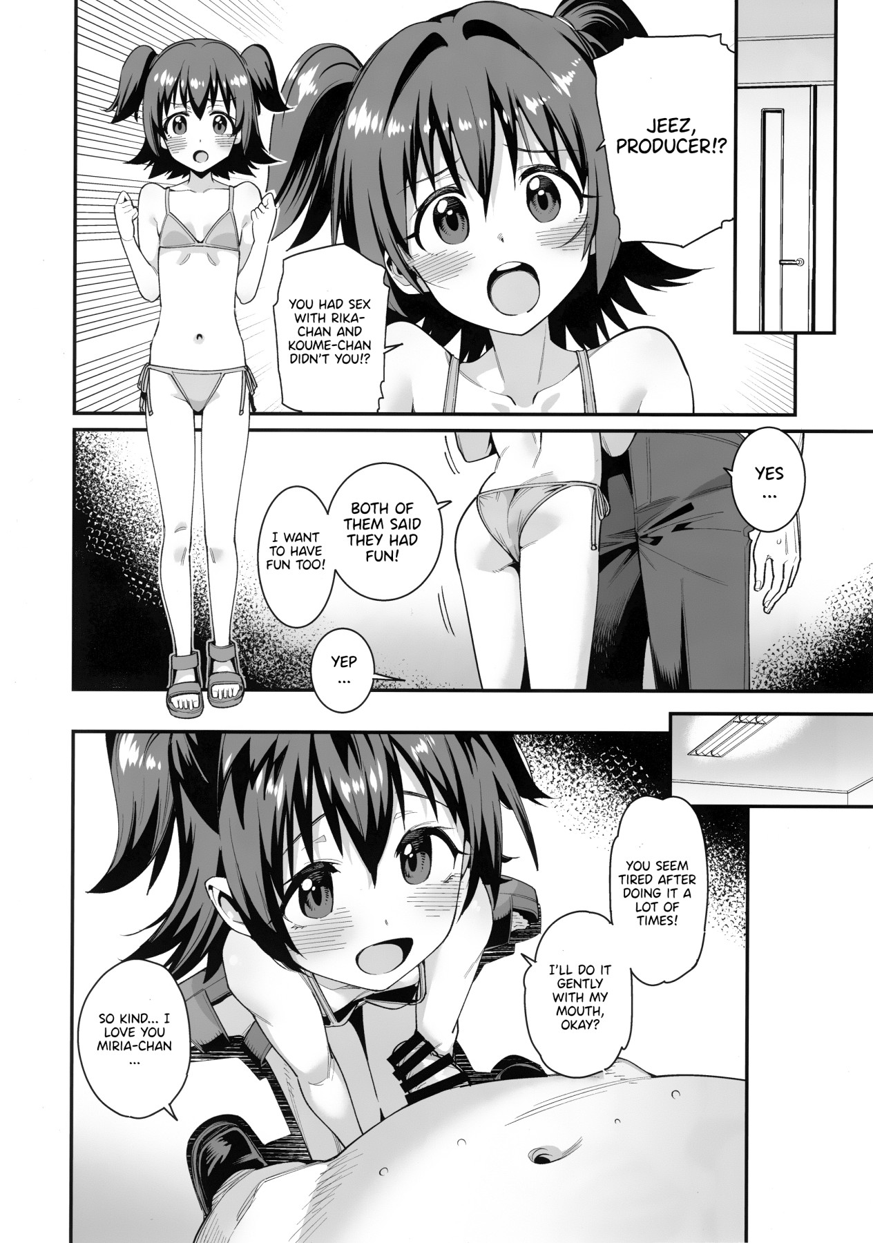 Hentai Manga Comic-Having Lovey Dovey Sex With Loli Idols During a Shoot-Read-13